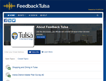 Tablet Screenshot of feedbacktulsa.org